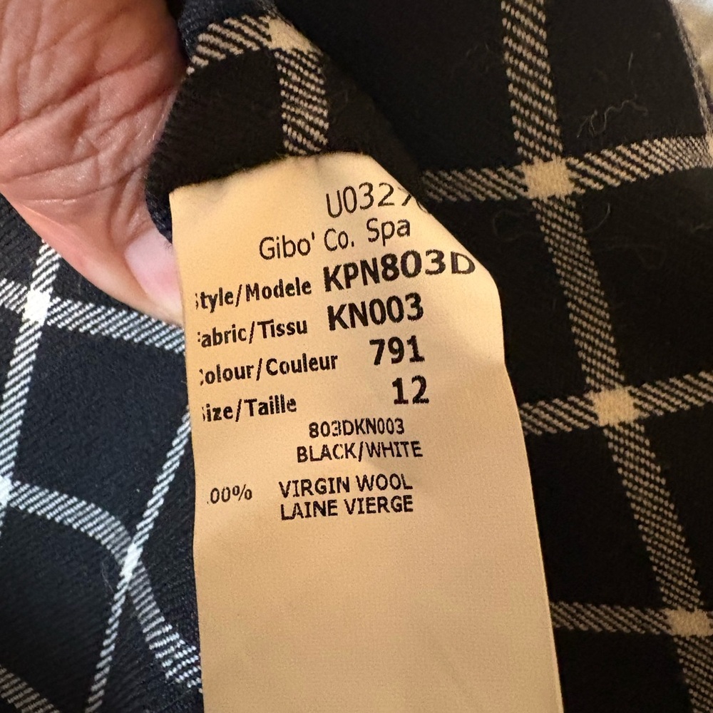 Michael Kors Black and White Grid Blazer - Picture 6 of 7